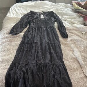 Marine Layer Charcoal Long Sleeve Dress